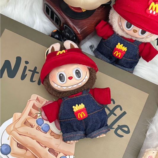 labubu 17cm McDonald's Suit no doll