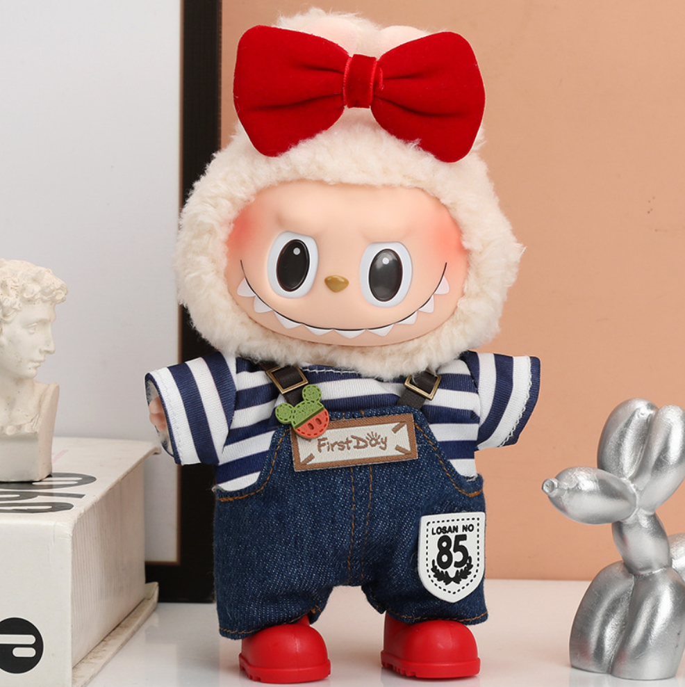 labubu  17cm spring clothes no doll