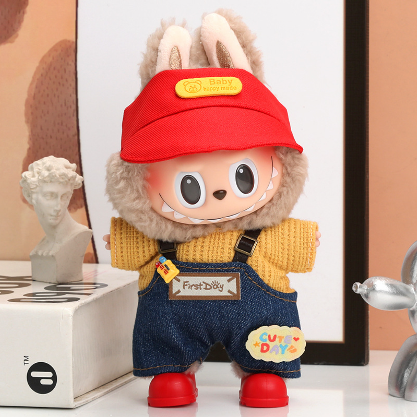 labubu  17cm spring clothes no doll