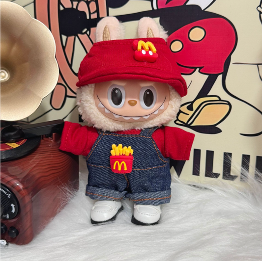 labubu 17cm McDonald's Suit no doll
