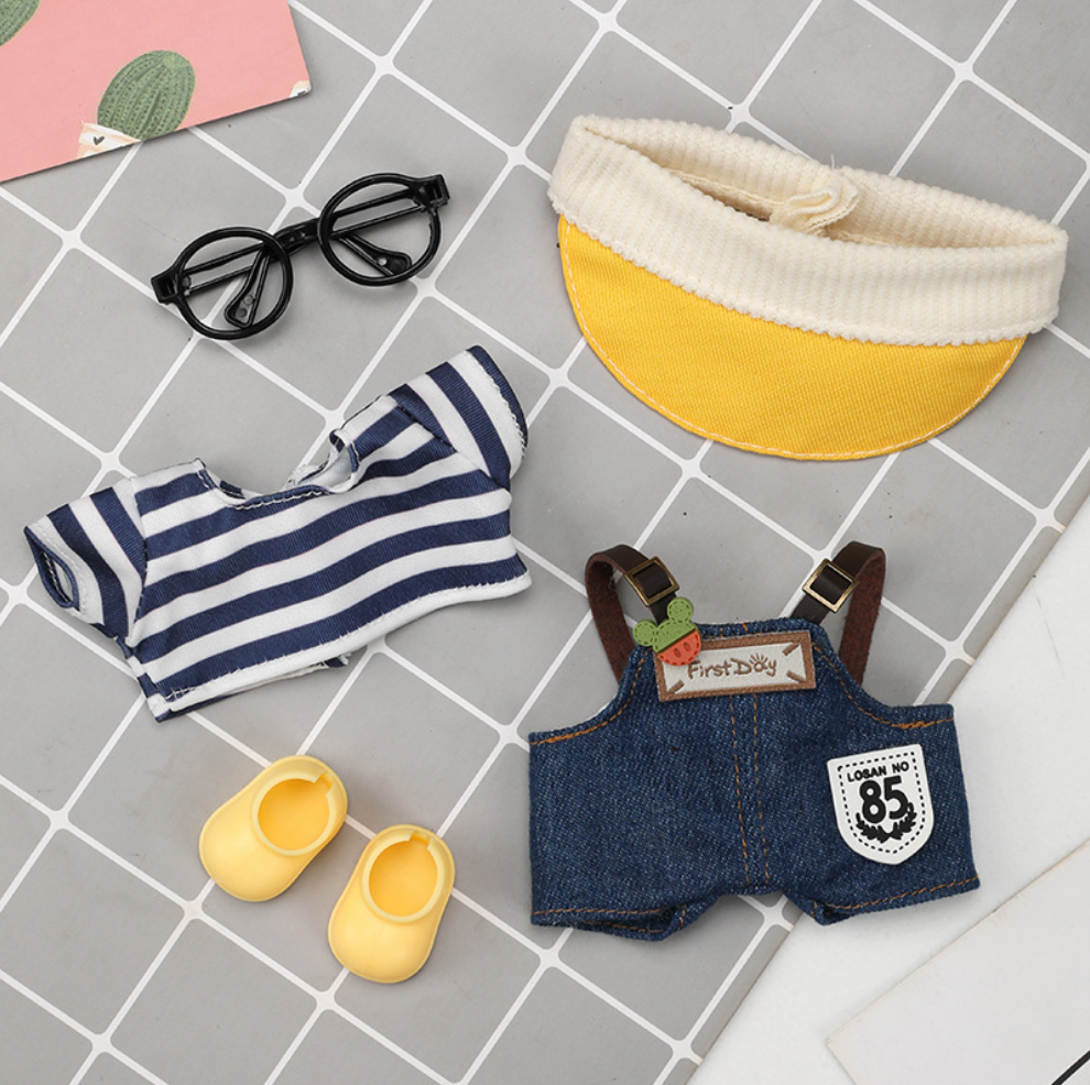 labubu  17cm spring clothes no doll