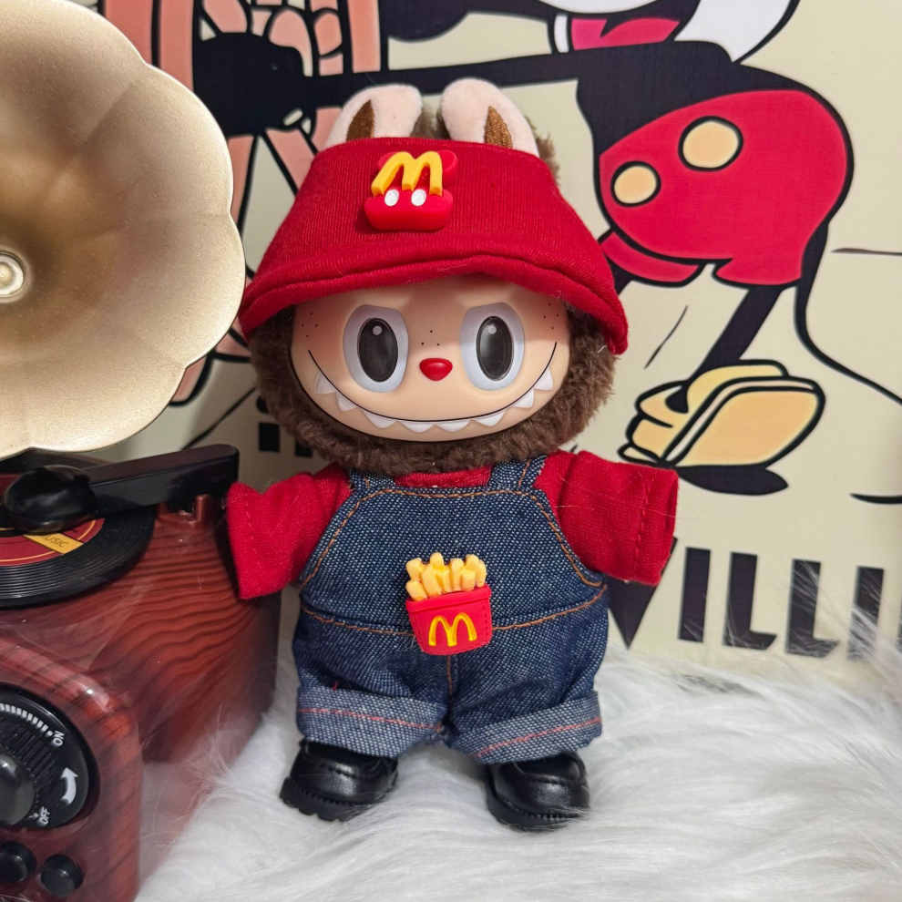 labubu 17cm McDonald's Suit no doll