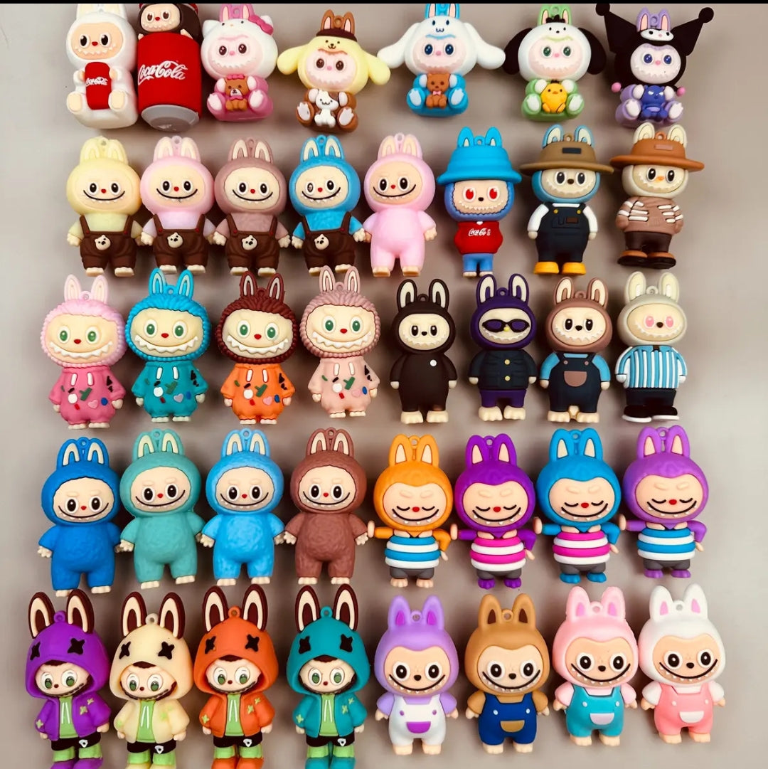 Labubu doll with key chain