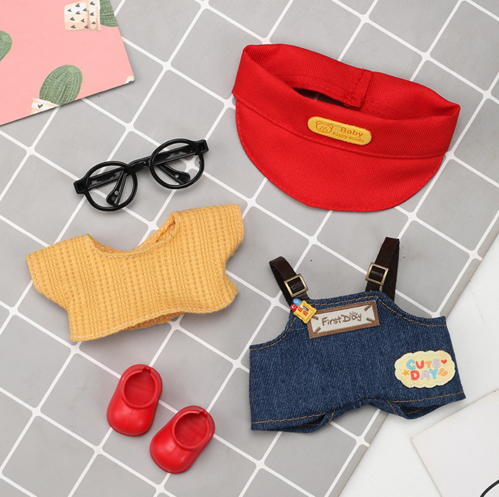 labubu  17cm spring clothes no doll