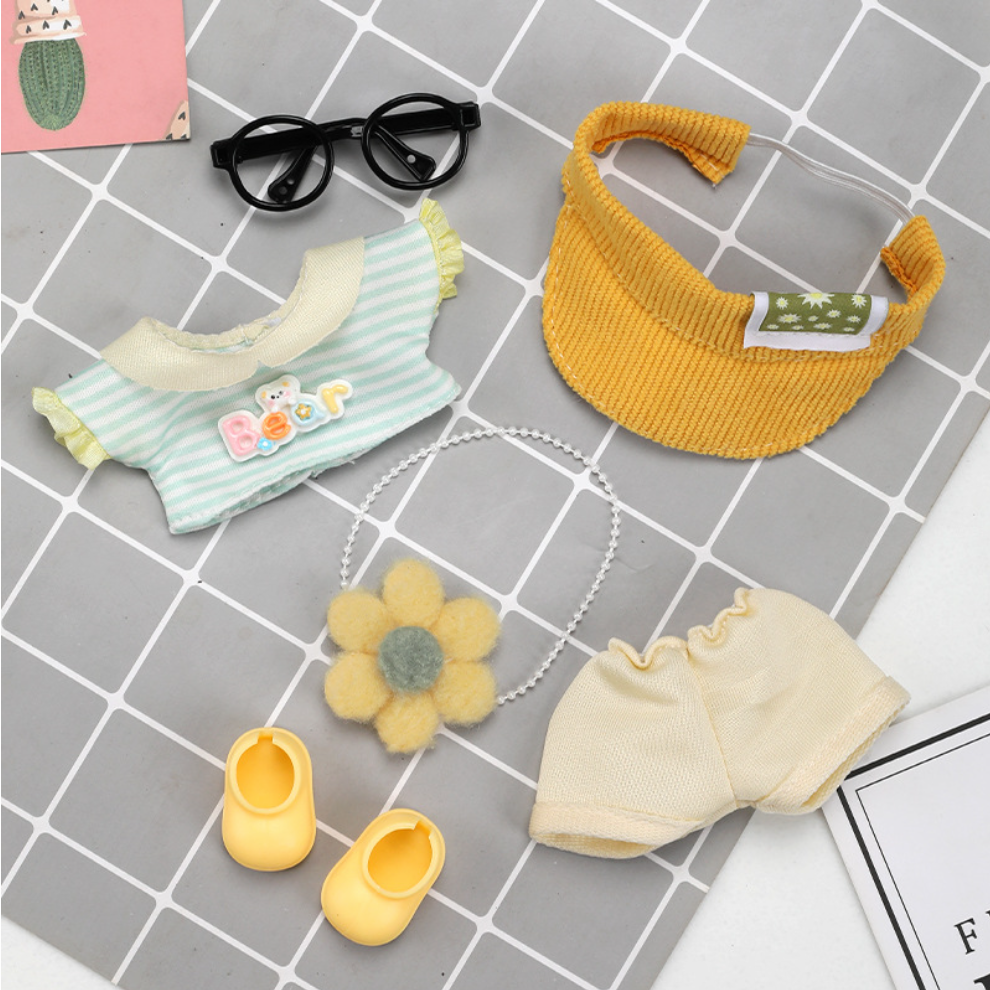 labubu  17cm spring clothes no doll